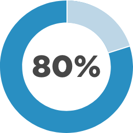 80% share